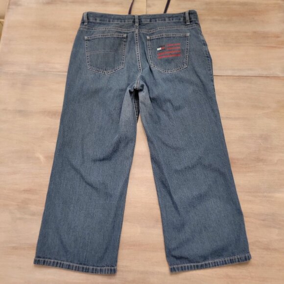 Tommy Hilfiger Jeans with Draw String Women Size 10 Inseam 25 Regular Wash - Picture 2 of 10